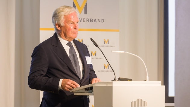 Markenverband lud zum Wettbewerbstag - Franz-Peter Falke, Präsident des Markenverbandes - Quelle: Thomas Rafalzyk